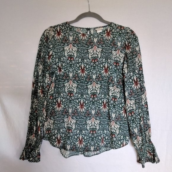 NWOT H&M LONG SLEEVE TOP SZ 34 EURO - Picture 1 of 6
